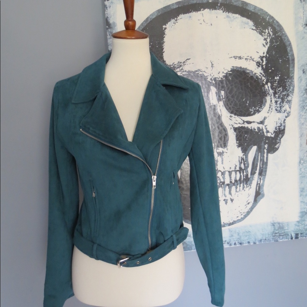 A. Calin Faux Suede Jacket